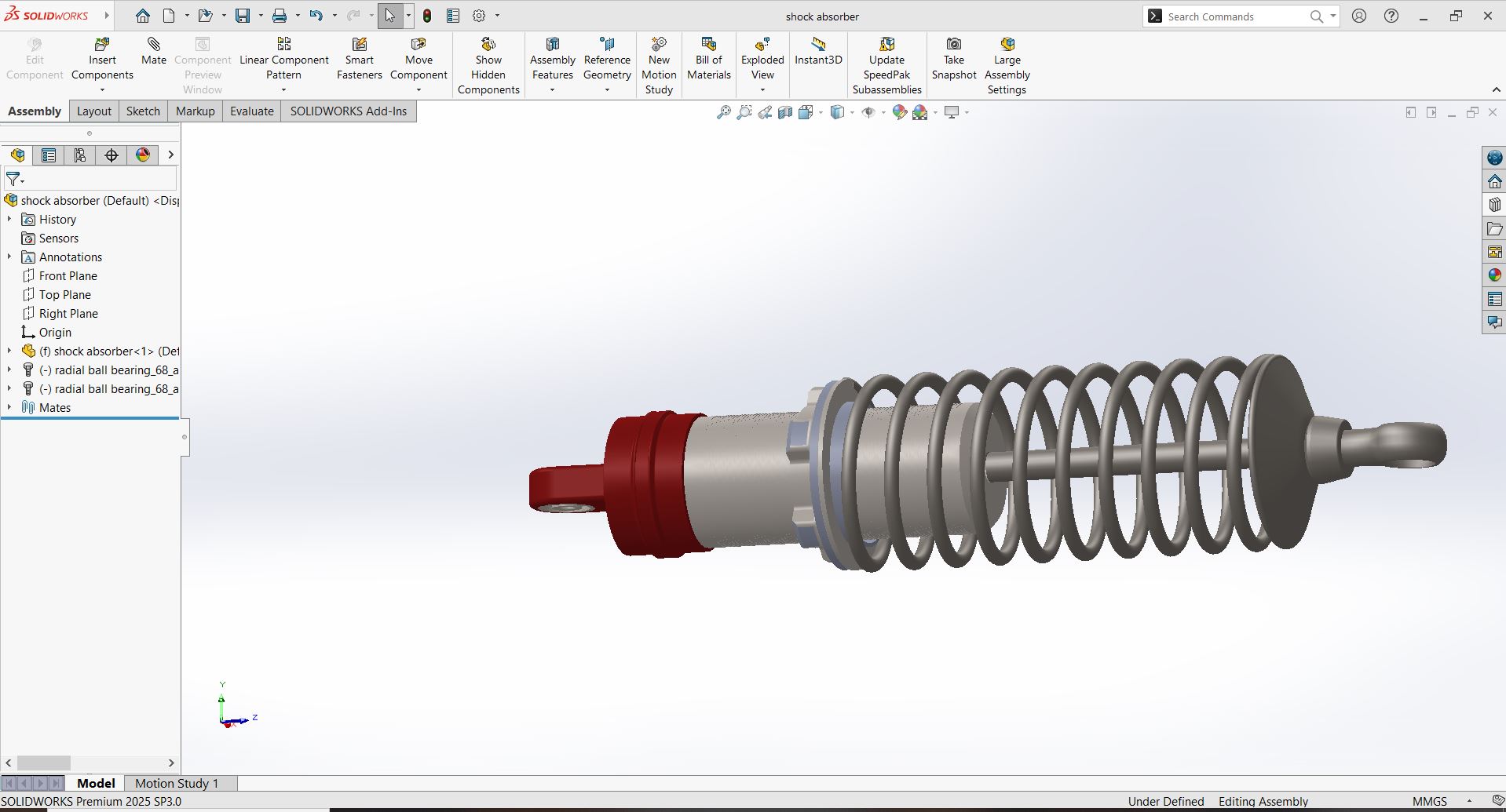Shock Absorber Assembly - FEA Analysis